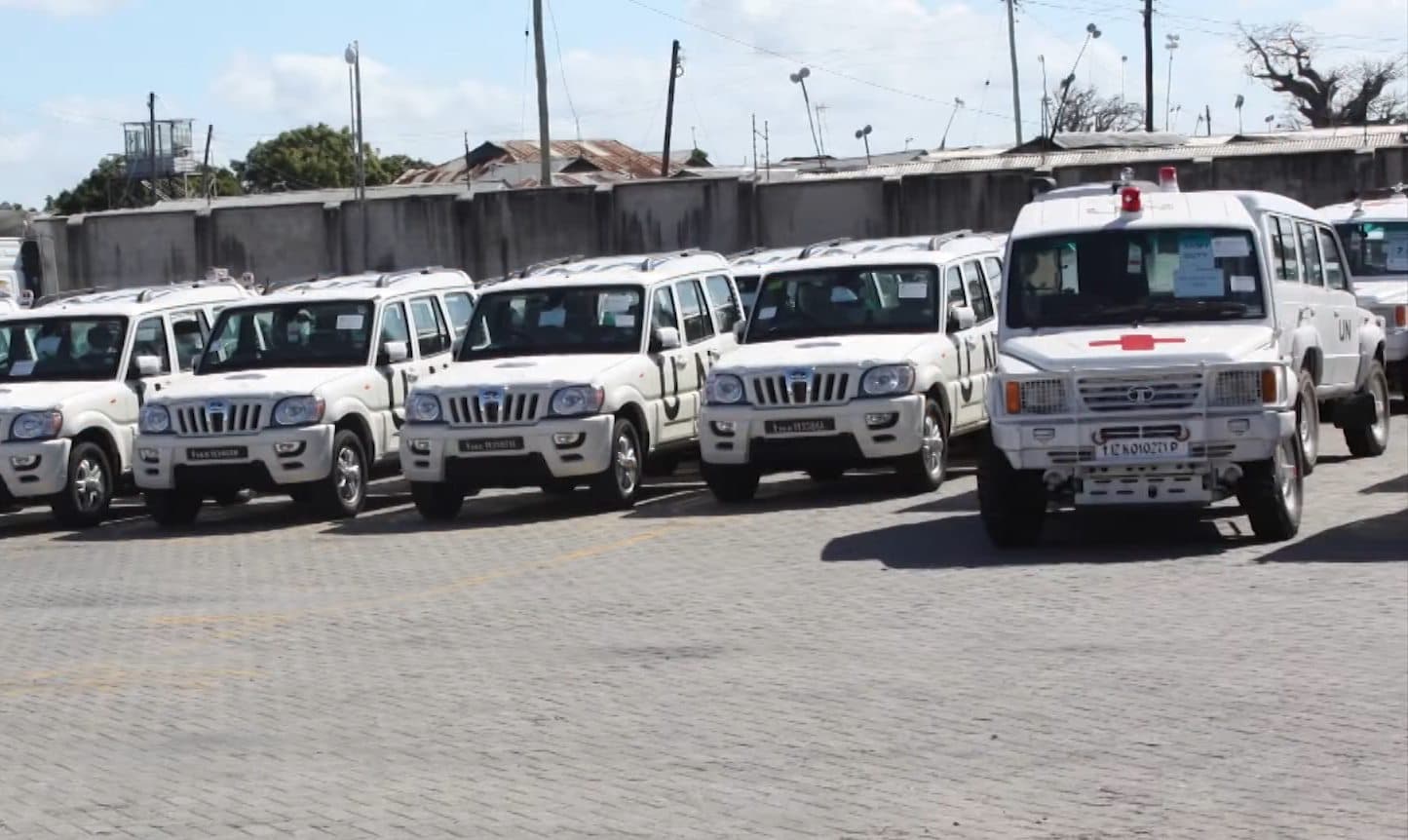 Imported vehicles in the dedicated motor vehicle storage area at Focus CFS.